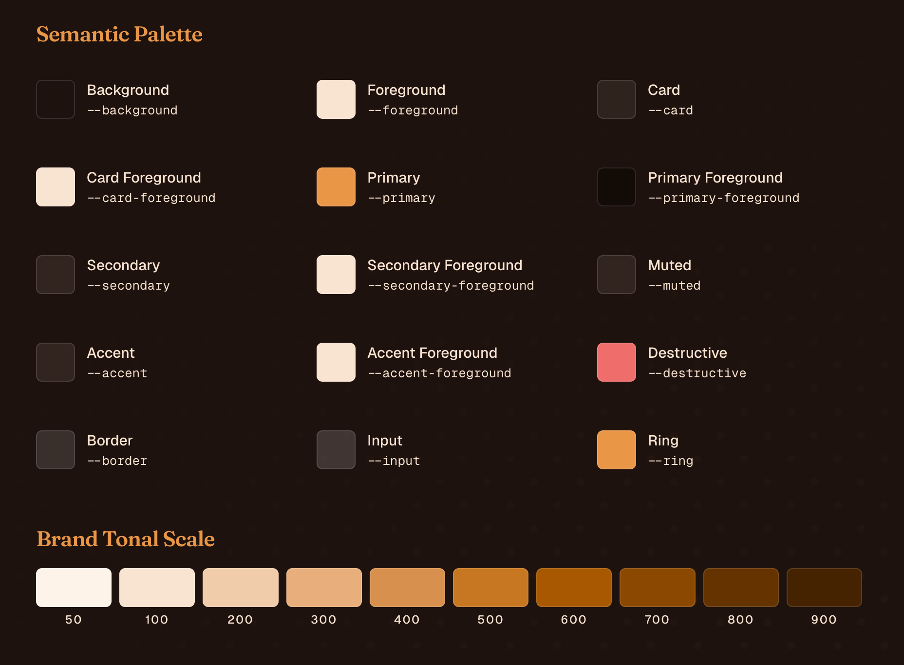 Schweitz Design System color tokens